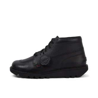 Kickers Kick Hi Tab Herrenstiefel aus Leder, schwarz