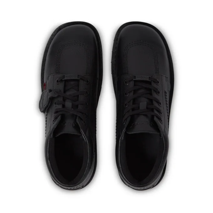 Kickers Kick Hi Tab Herrenstiefel aus Leder, schwarz