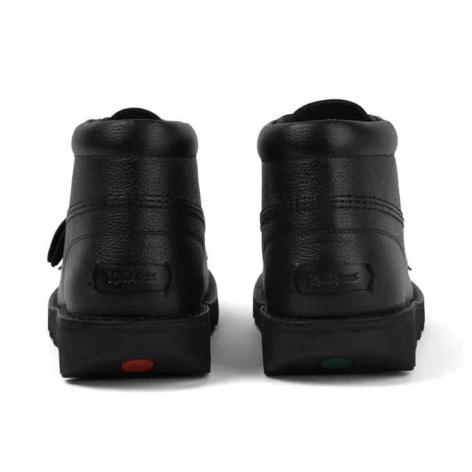 Kickers Kick Hi Tab Herrenstiefel aus Leder, schwarz