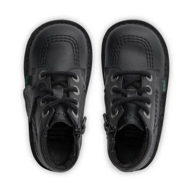 Kickers Kick Hi Zip Leder Alternative Schwarz für Kleinkinder (Unisex) Kickers Kick Hi Zip Leder Alternative Schwarz für Kleinkinder (Unisex)