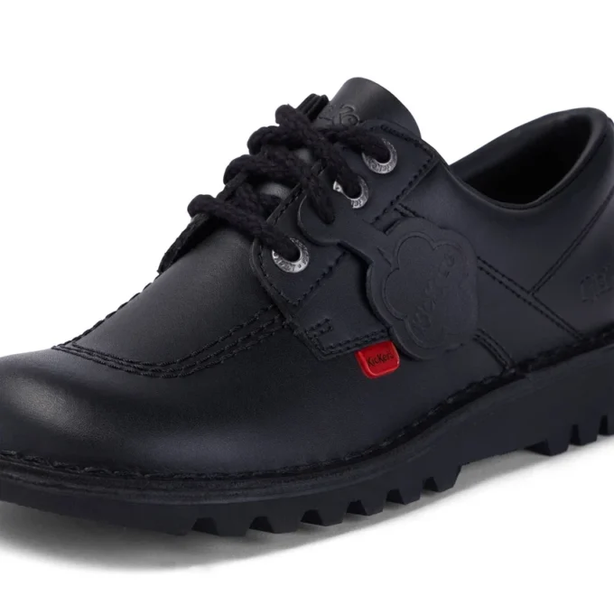 Kickers Kick Lo für Damen aus Leder, schwarz