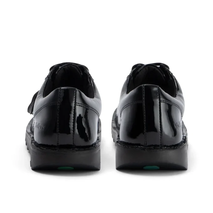 Kickers Kick Lo für Damen aus Leder und Lackleder, schwarz
