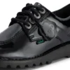Kickers Kick Lo für Damen aus Leder und Lackleder, schwarz