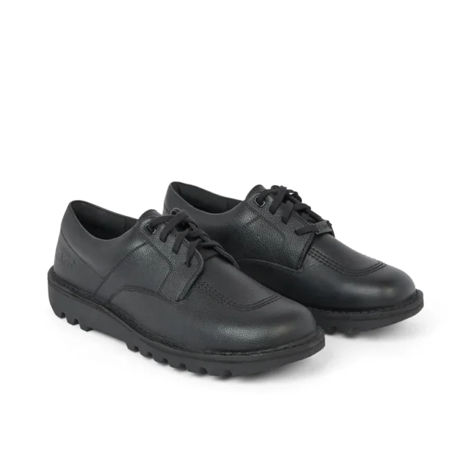 Kickers Kick Schuh Tumble Leder Schwarz für Erwachsene (Unisex)