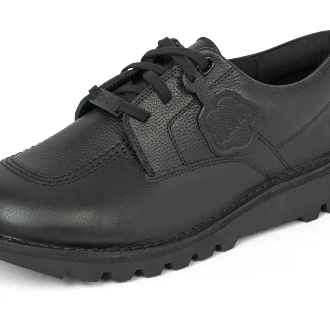 Kickers Kick Schuh Tumble Leder Schwarz für Erwachsene (Unisex)