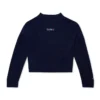 Kickers-Strickpullover für Damen mit U-Boot-Ausschnitt und weiten Ärmeln, marineblau