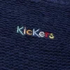 Kickers-Strickpullover für Damen mit U-Boot-Ausschnitt und weiten Ärmeln, marineblau