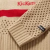 Kickers Zip-Through-Strickjacke für Damen, Weiß