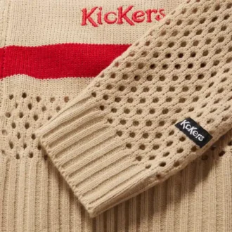 Kickers Zip-Through-Strickjacke für Damen, Weiß