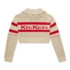 Kickers Zip-Through-Strickjacke für Damen, Weiß