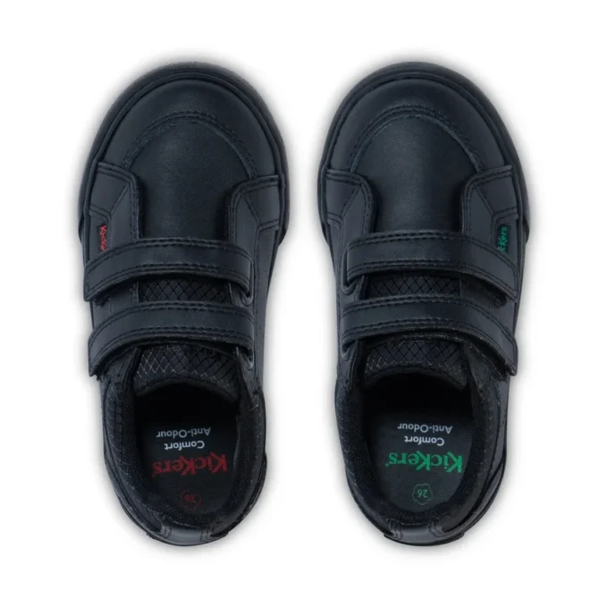 Kleinkind-Jungen Tovni Twin Vel Leder Schwarz Kleinkind-Jungen Tovni Twin Vel Leder Schwarz