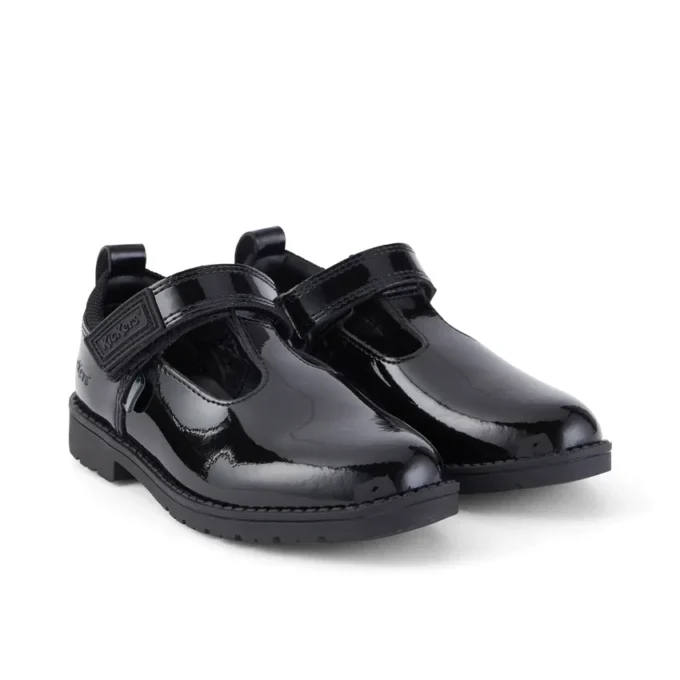 Kleinkind-Mädchen Lachly T-Bar Lackleder Schwarz Kleinkind-Mädchen Lachly T-Bar Lackleder Schwarz