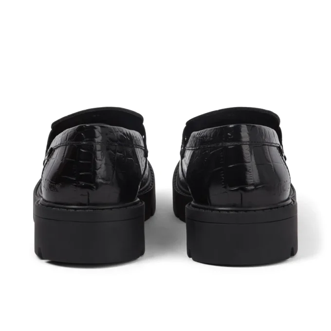 Kori Loafer Croc Leder Schwarz für Damen