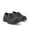 Kori Loafer für Damen aus Lederimitat, schwarz