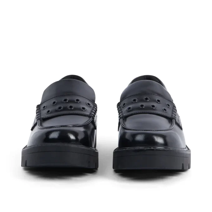 Kori Loafer für Damen, Leder, schwarz, mit Nieten