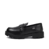 Kori Monk Strap Leder Schwarz für Damen