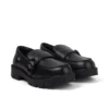 Kori Monk Strap Leder Schwarz für Damen