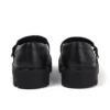 Kori Monk Strap Leder Schwarz für Damen