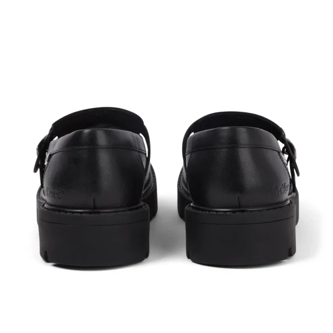 Kori Monk Strap Leder Schwarz für Damen