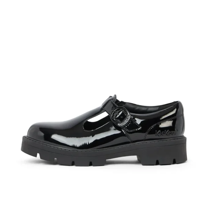 Kori T-Bar für Damen aus Lackleder, schwarz