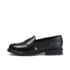 Lach Slip Leder Schwarz für Damen