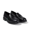 Lach Slip Leder Schwarz für Damen