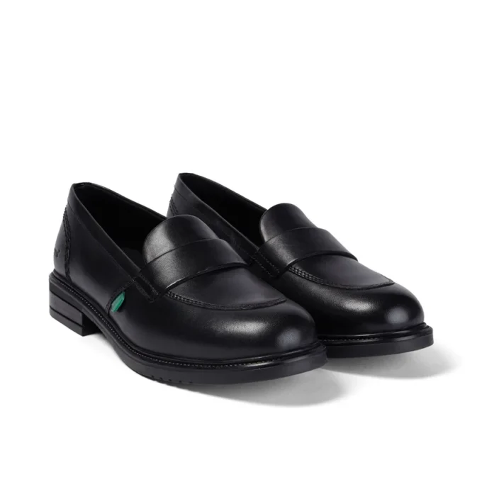 Lach Slip Leder Schwarz für Damen