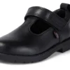 Lachly T-Bar Leder Schwarz für kleine Mädchen