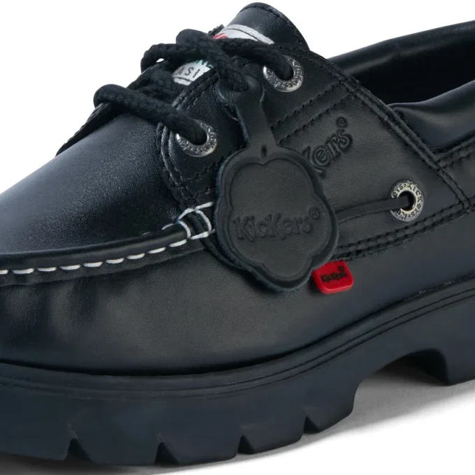 Lennon-Bootsschuh für Erwachsene, Unisex, Leder, Schwarz