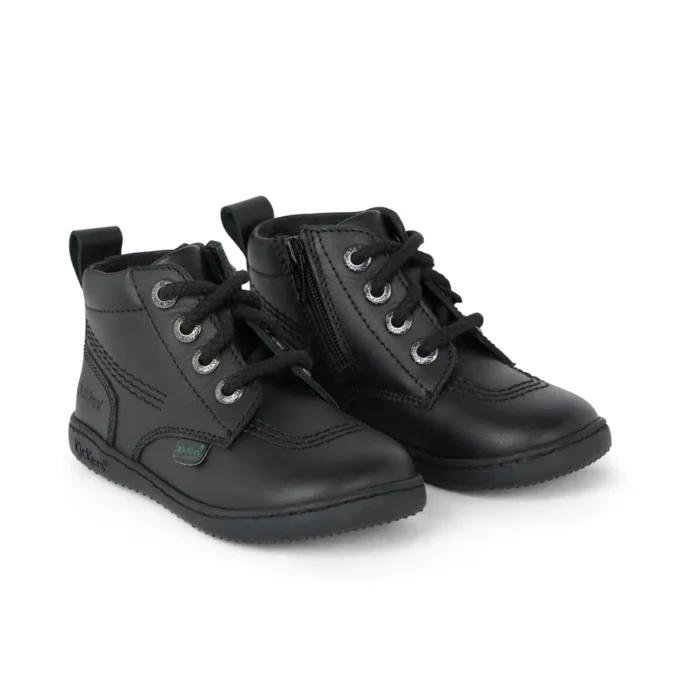 Playflex Hi Unisex für Kleinkinder, Leder, schwarz