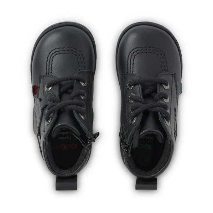 Playflex Hi Unisex für Kleinkinder, Leder, schwarz