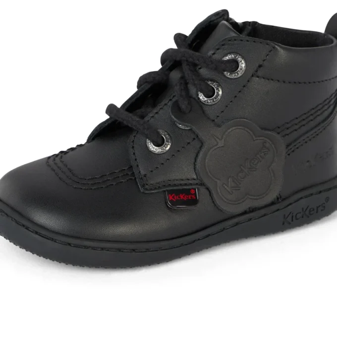 Playflex Hi Unisex für Kleinkinder, Leder, schwarz