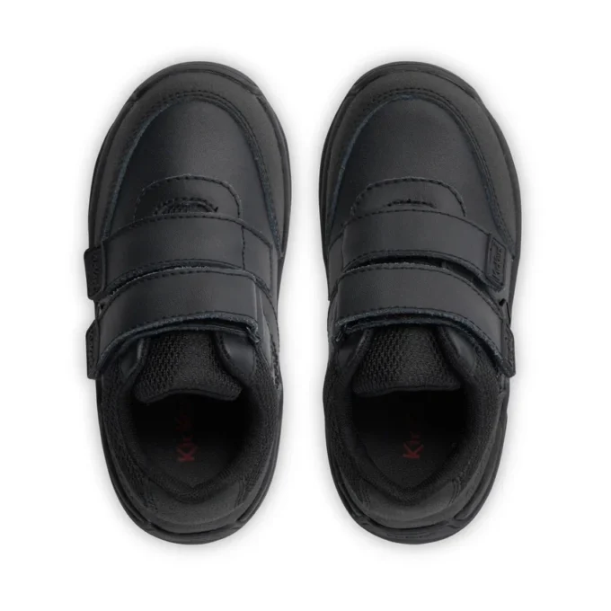 Stomper Mid Leder für kleine Jungen, schwarz