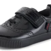 Tovni Brogue-Schuhe für Kleinkinder, Mädchen, Lackleder, schwarz