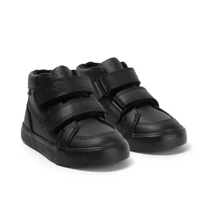 Tovni Hi Vel Unisex für Kleinkinder, Lederimitat, schwarz