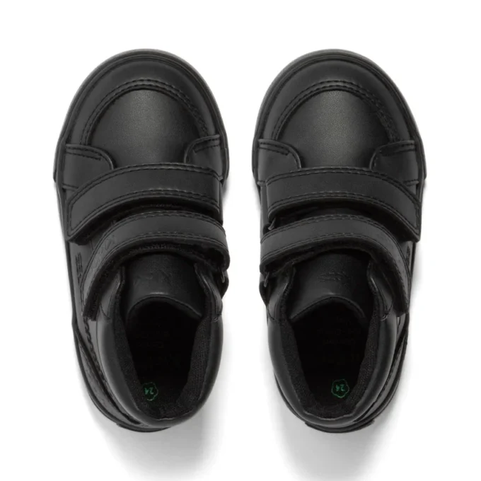 Tovni Hi Vel Unisex für Kleinkinder, Lederimitat, schwarz