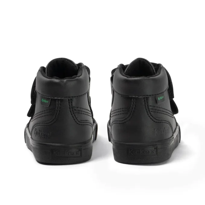 Tovni Hi Vel Unisex für Kleinkinder, Lederimitat, schwarz