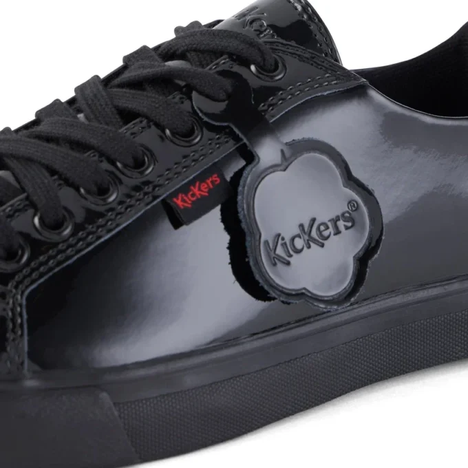 Tovni Lacer für Erwachsene, Damen, Lackleder, Schwarz