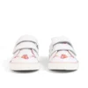 Tovni Twin Happy Sneakers für Mädchen im Kleinkindalter, Leder, Weiß