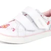 Tovni Twin Happy Sneakers für Mädchen im Kleinkindalter, Leder, Weiß