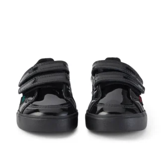 Tovni Twin Vel für Mädchen, Lackleder, schwarz