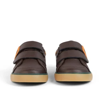 Tovni Twin ZigZag Sneaker für Jungen im Kleinkindalter, Leder, braun Tovni Twin ZigZag Sneaker für Jungen im Kleinkindalter, Leder, braun