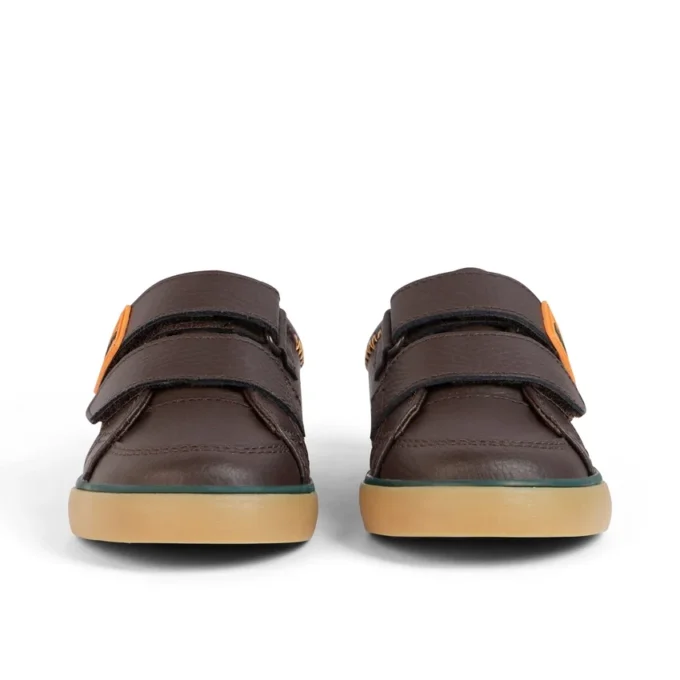 Tovni Twin ZigZag Sneaker für Jungen im Kleinkindalter, Leder, braun Tovni Twin ZigZag Sneaker für Jungen im Kleinkindalter, Leder, braun