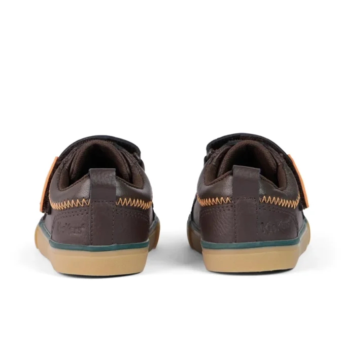 Tovni Twin ZigZag Sneaker für Jungen im Kleinkindalter, Leder, braun Tovni Twin ZigZag Sneaker für Jungen im Kleinkindalter, Leder, braun