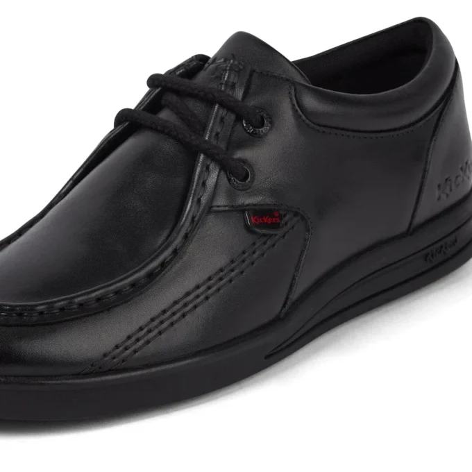 Troiko Wall Lederschuhe für Jugendliche und Herren, schwarz