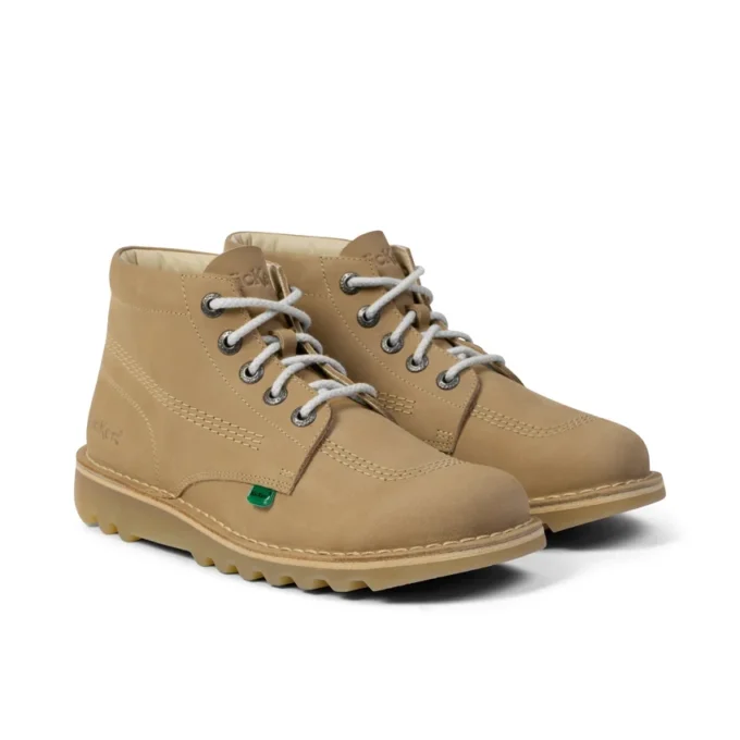 Unisex Kick Hi für Erwachsene, Leder, Sand