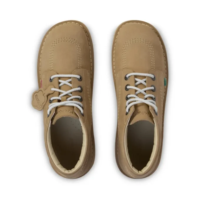 Unisex Kick Hi für Erwachsene, Leder, Sand