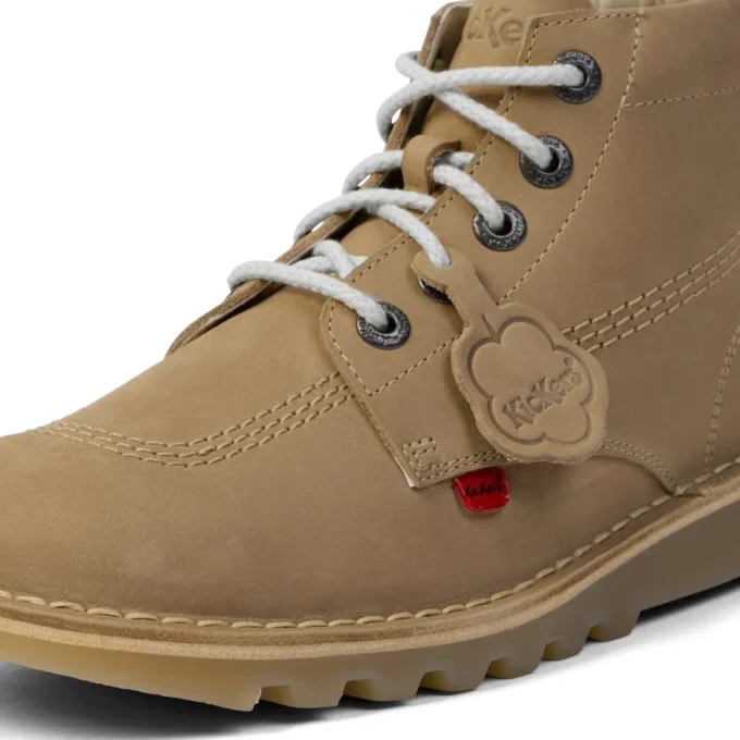 Unisex Kick Hi für Erwachsene, Leder, Sand
