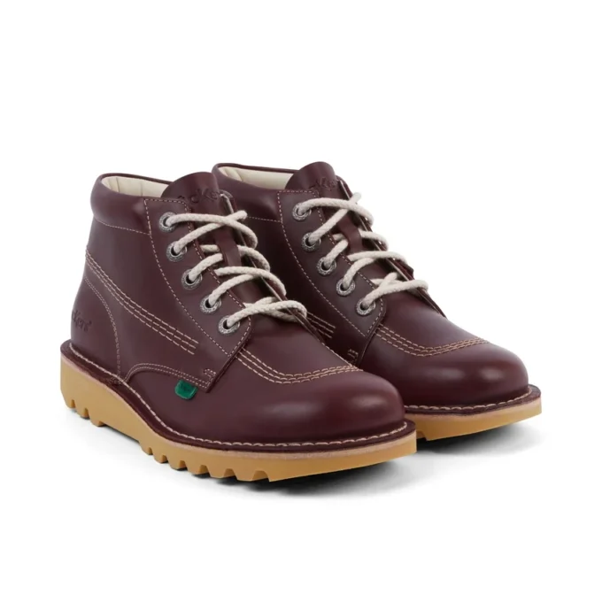 Unisex Kick Hi Leder Dark Red für Erwachsene