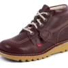 Unisex Kick Hi Leder Dark Red für Erwachsene